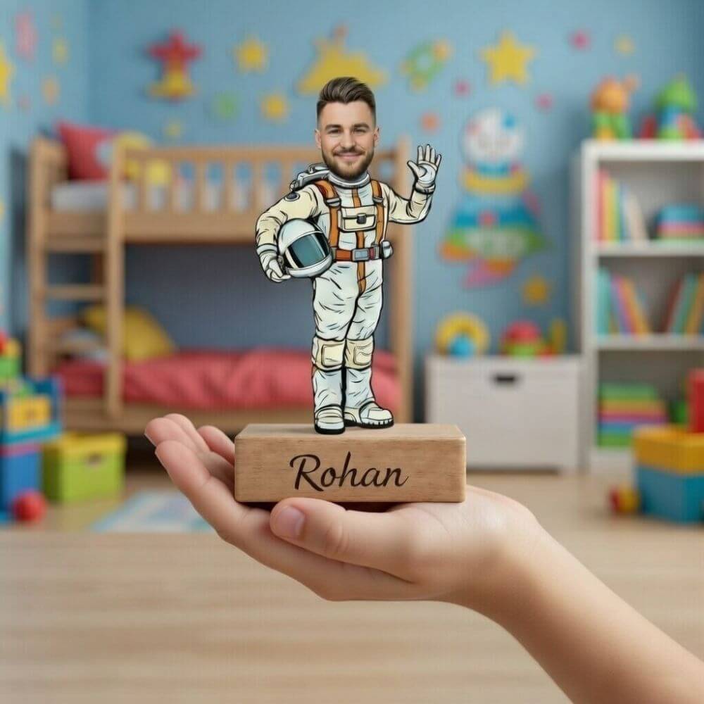 Personalized astronaut Caricature - 2