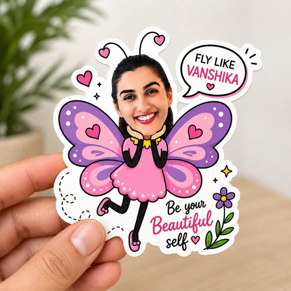 Personalized Funny Face Fridge Magnet - 2