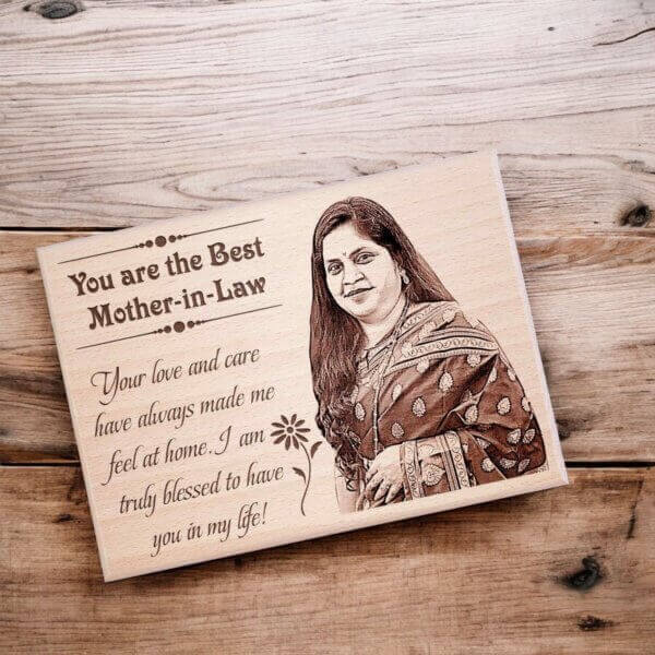 Personalized Wooden Frame for Mother-in-Law - 2