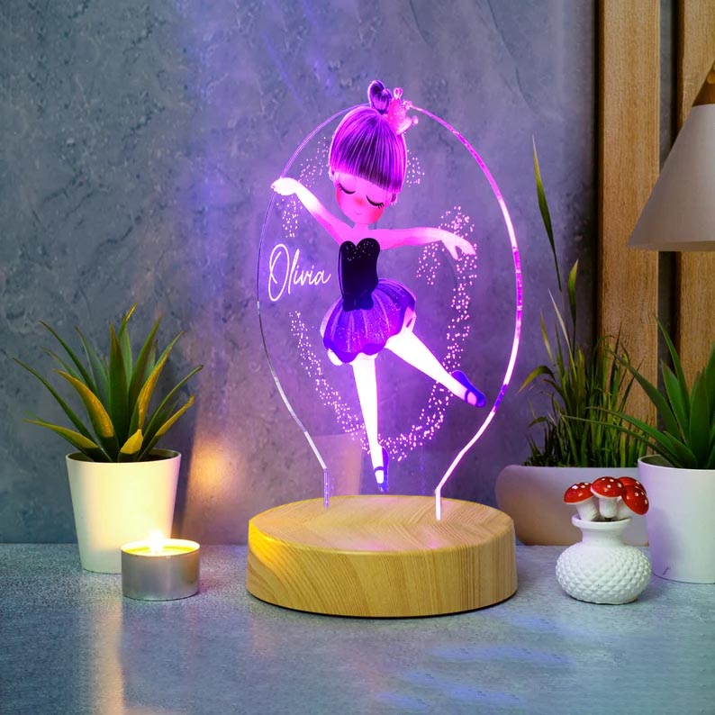 Customized Ballet Dancer Kids Night Light - 3