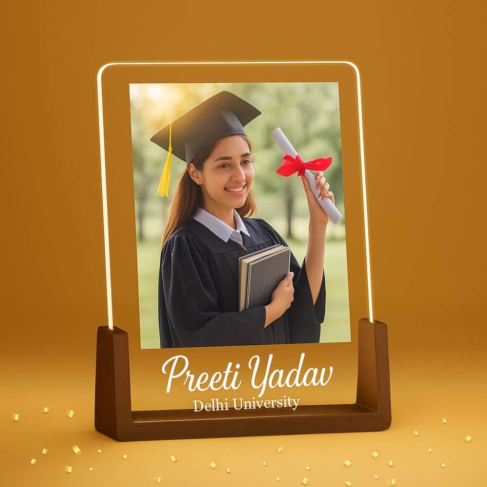 Customized Graduation Photo Acrylic LED Frame Plaque - 2