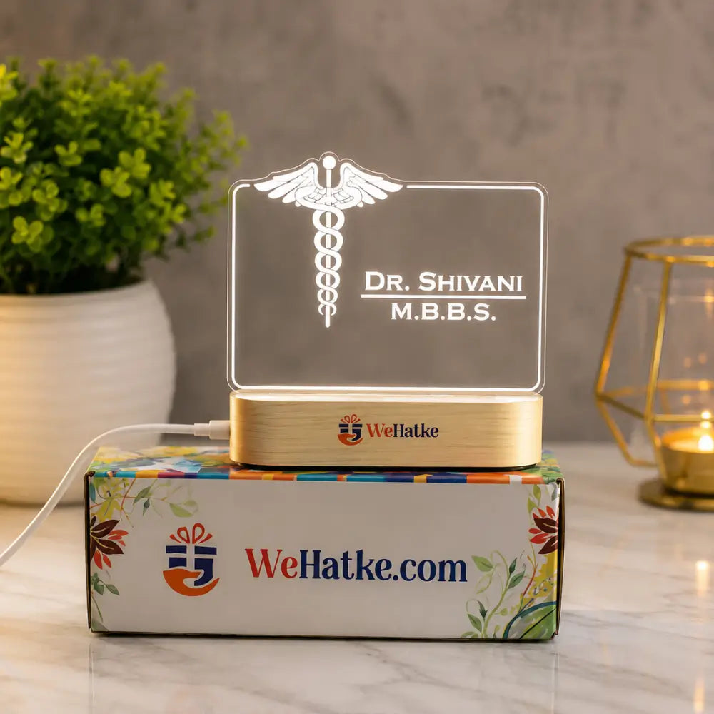 Customized 3D illusion lamp for doctor