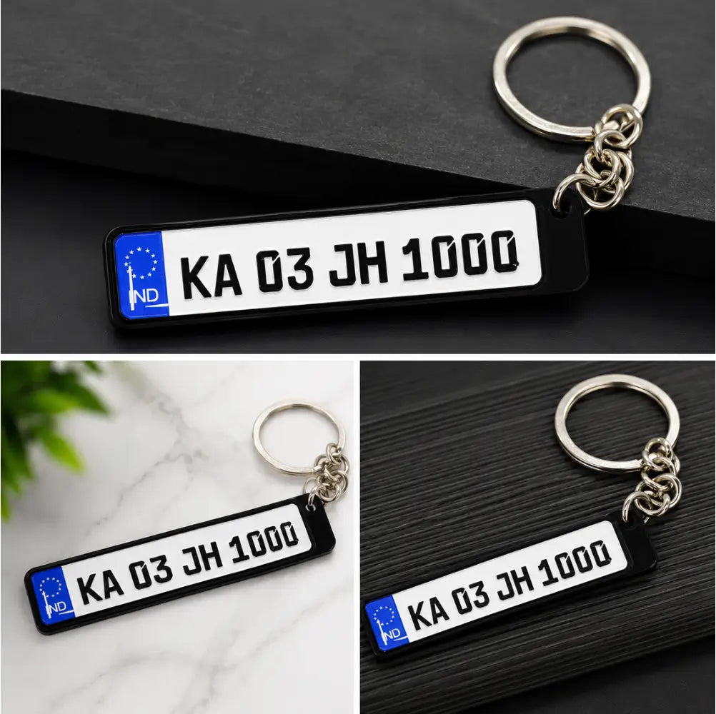 Customized Sublimation Bike Keychain with Car Bike or any Vehicle Number