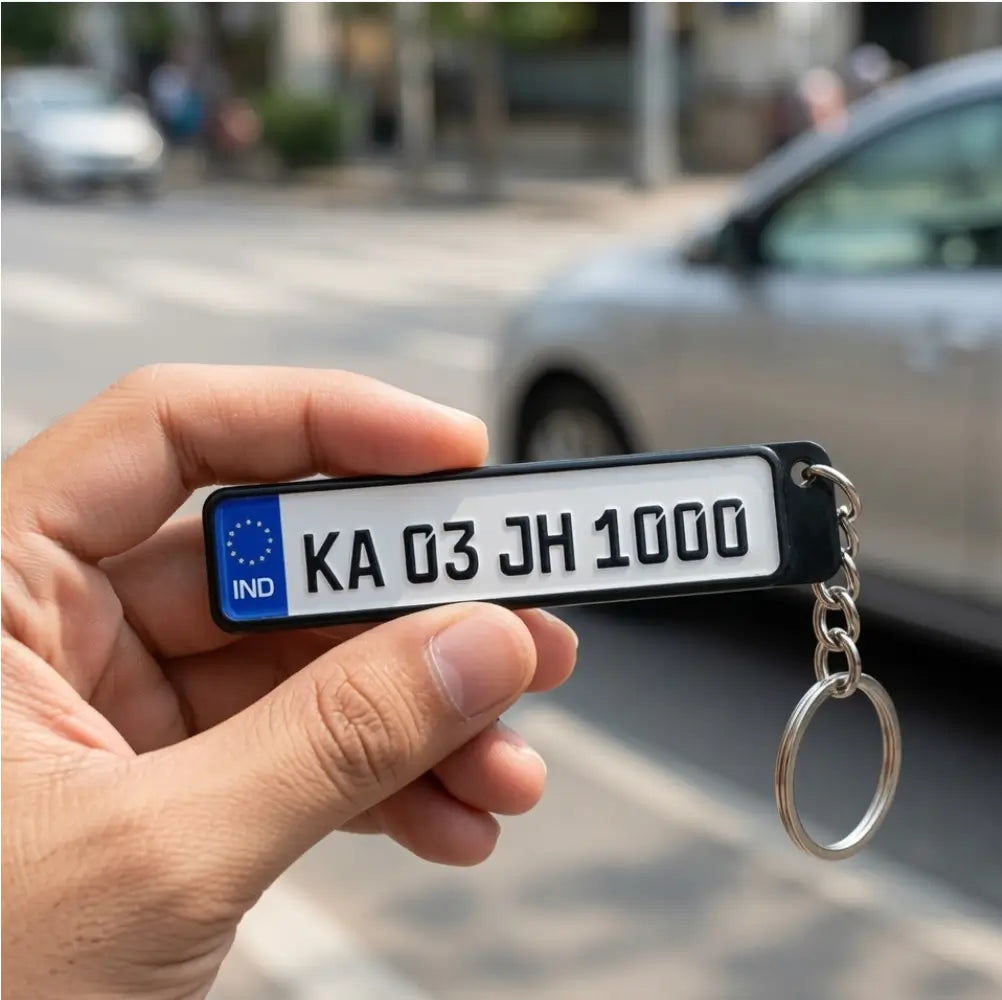 Customized Sublimation Bike Keychain with Car Bike or any Vehicle Number