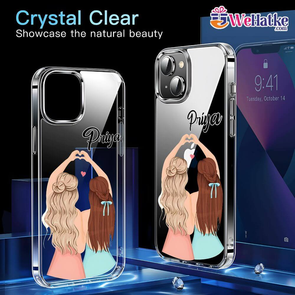 Customized Back Case For Girl Besties/Best friend - 4