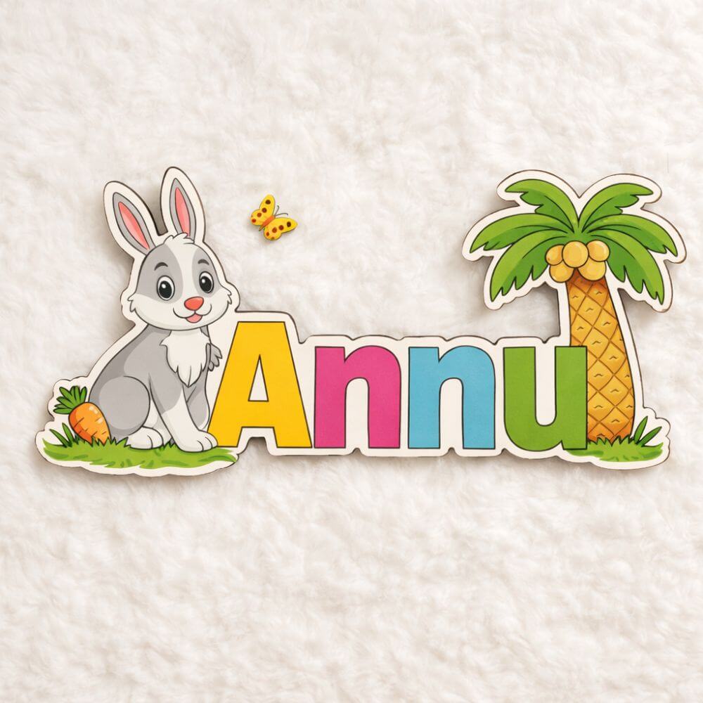 Personalized Kids Name MDF Wall Decor - 2