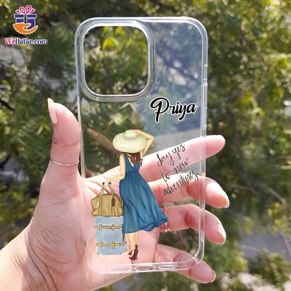 Customized Back Case For Girl Traveling - 3