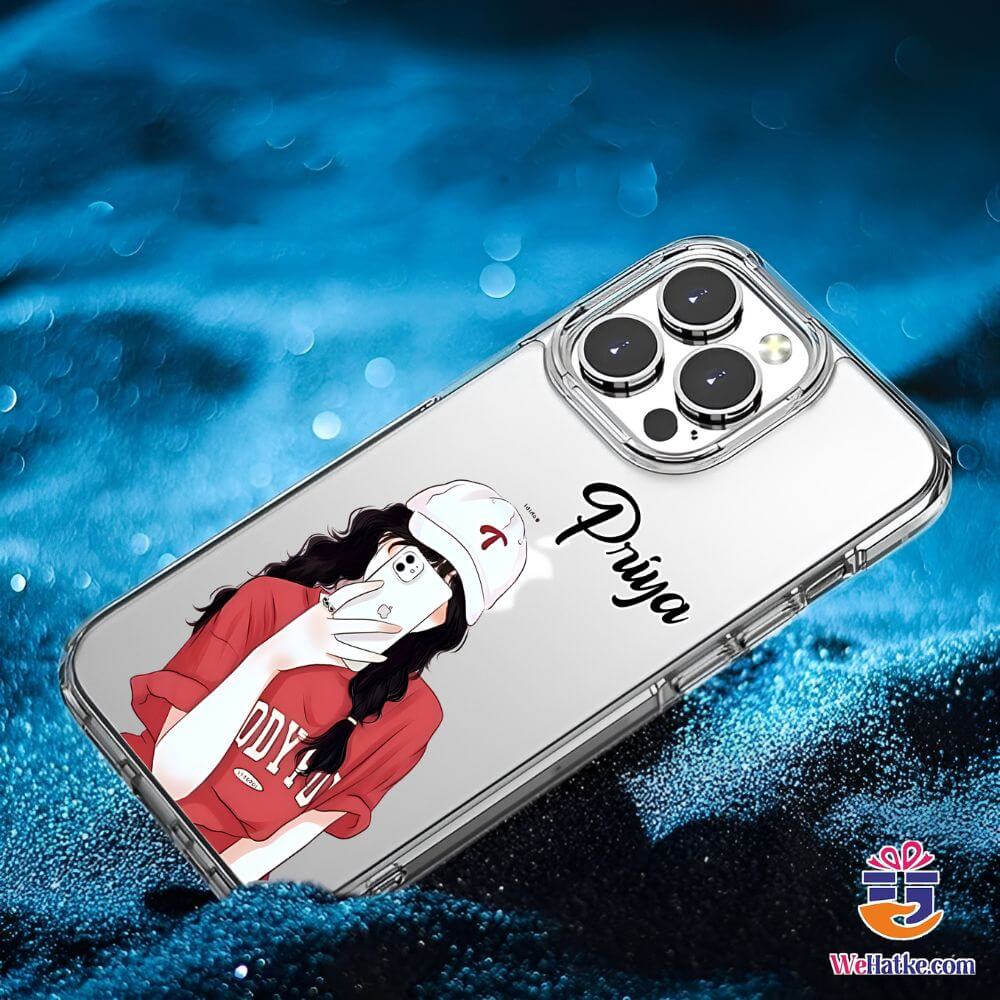 Customized Back Case For Girl With iPhone - 4