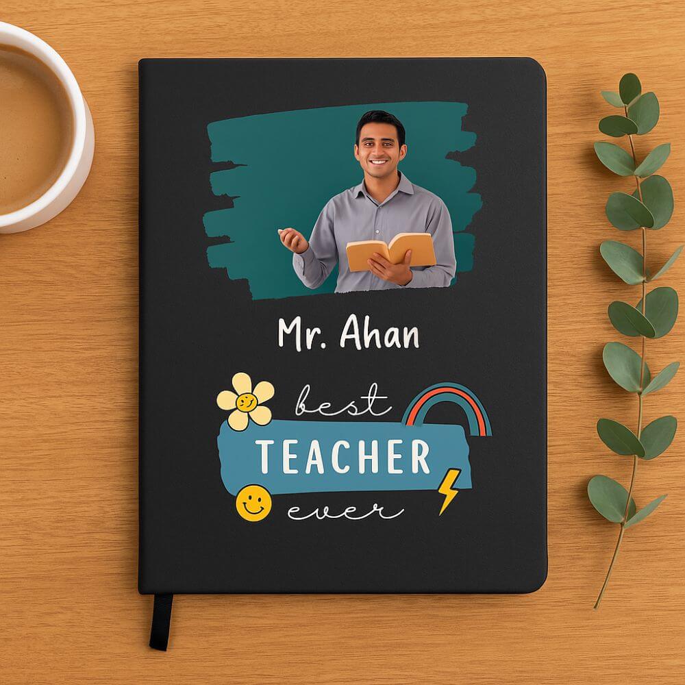 Custom Teacher Notebook with Photo - 2