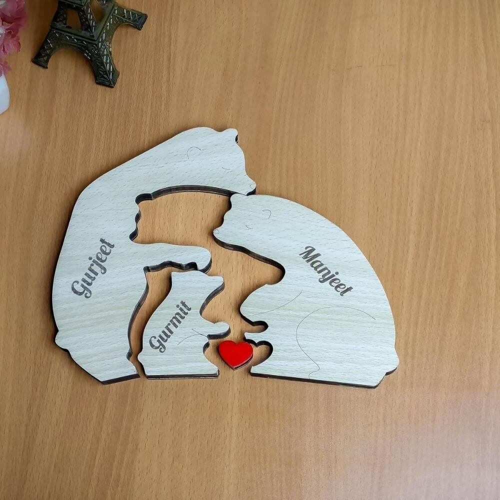 Personalized Bear Puzzle Table top - 4