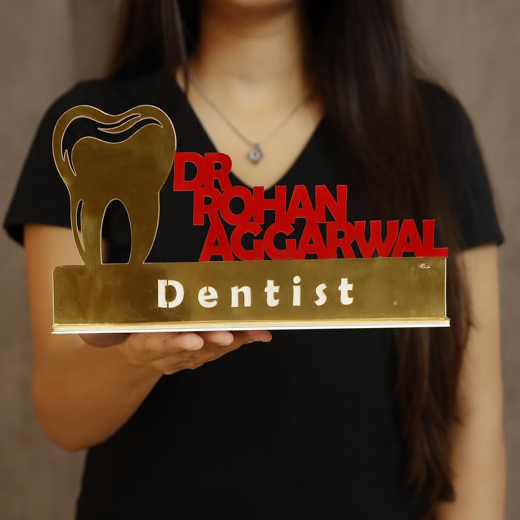 Customized Dentist Name Plate for Clinic - 4