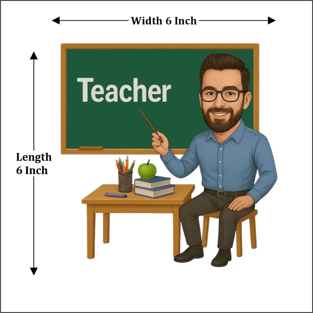Custom Male Teacher Caricature - 4