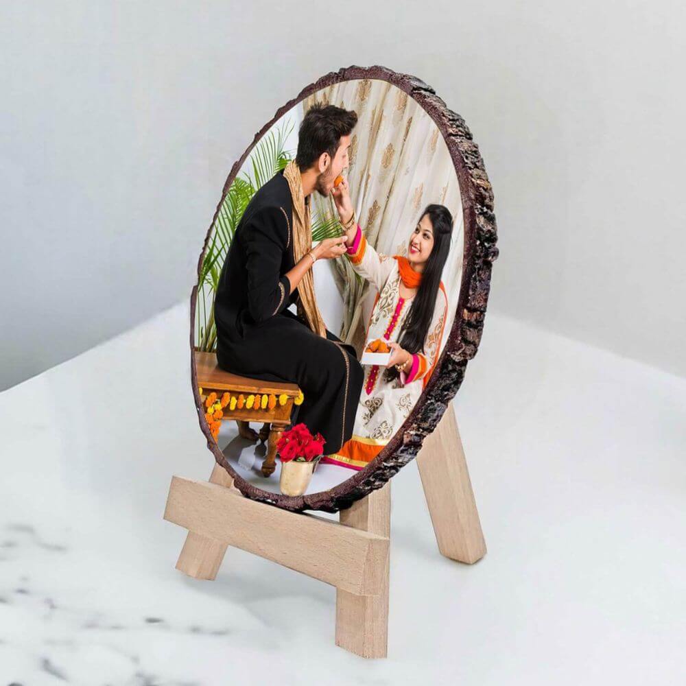 Custom Raksha Bandhan Wooden Photo Frame - 2