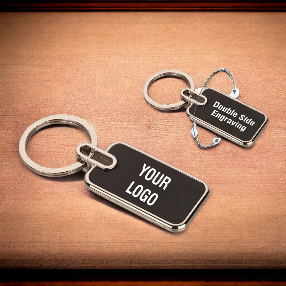 Customized Logo & Text Metal Keychain – Premium Corporate Gift - 2