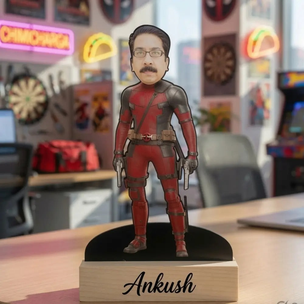 Personalized Deadpool Caricature Standee |