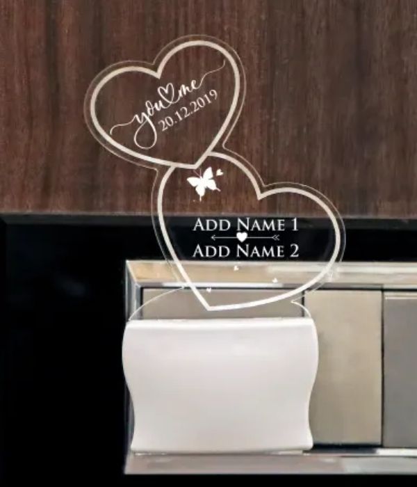 Customized engraved multicolor night lamp - 2