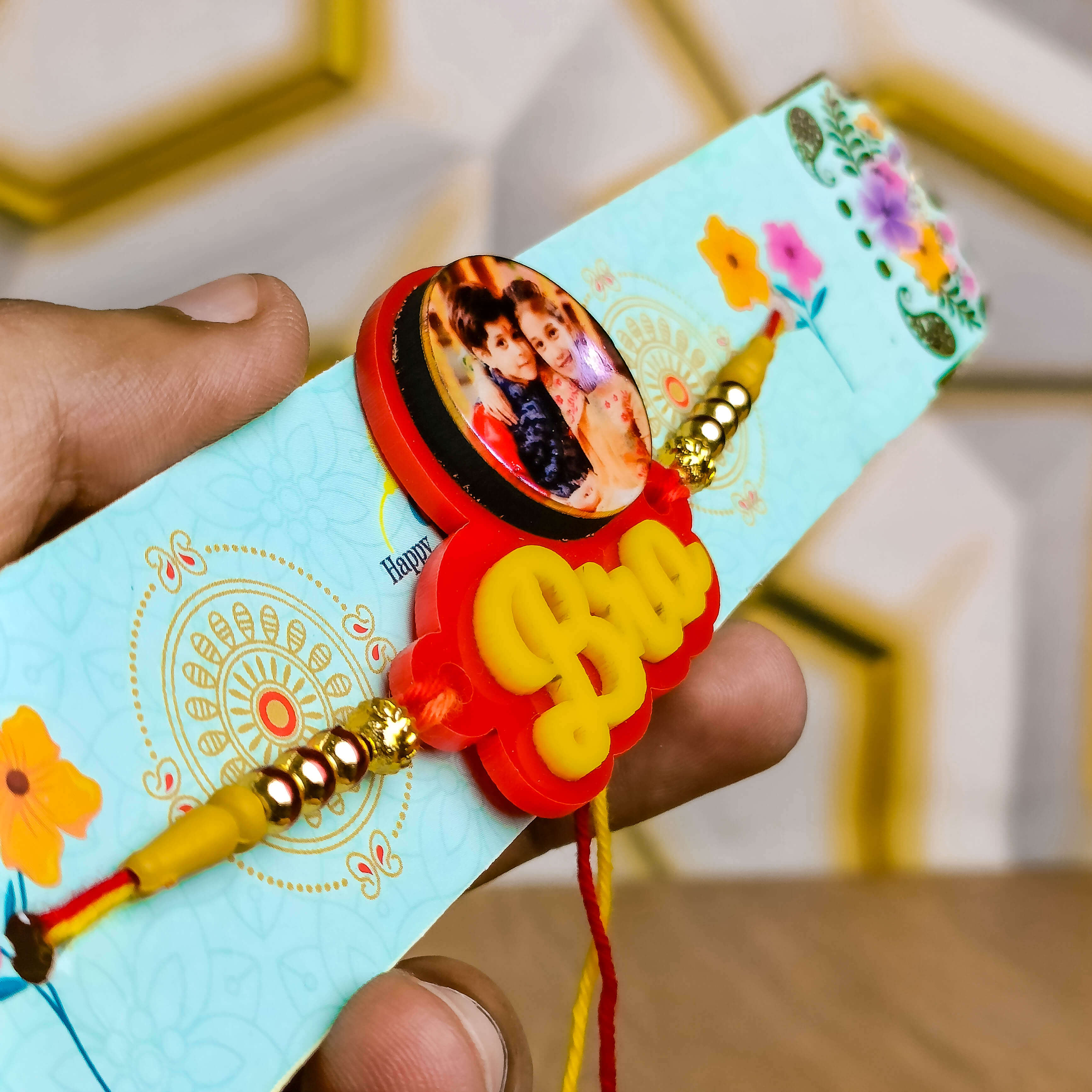 Combo of 3 Customized Photo Rakhi for Raksha Bandhan - 3