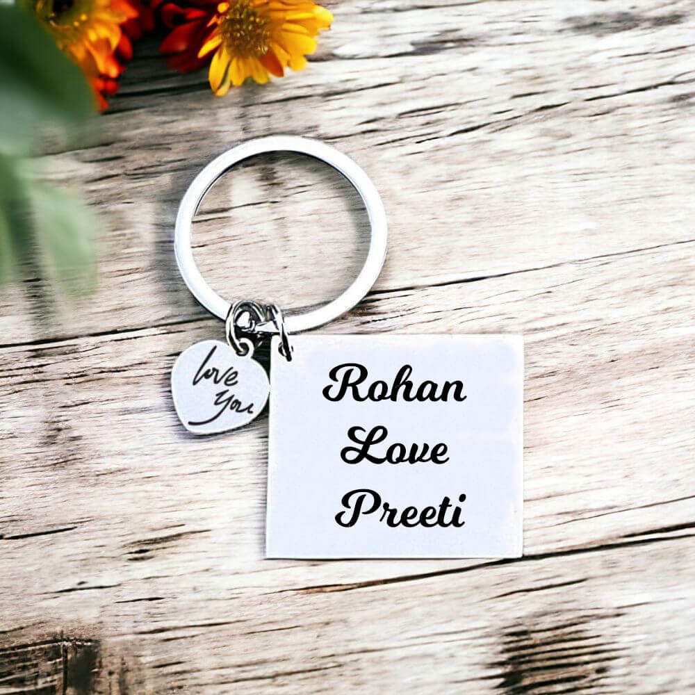 Square Metal Keychain - 3