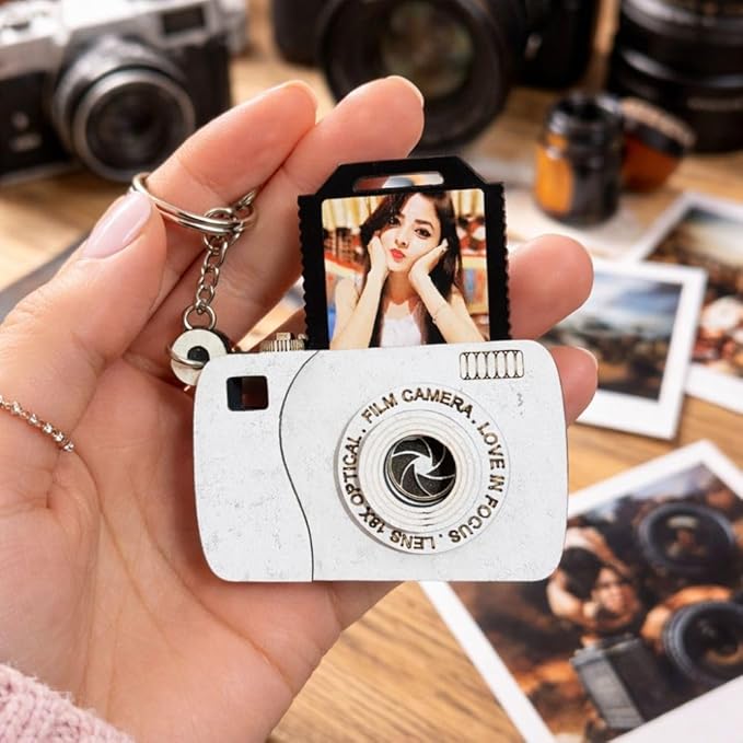 Camera Photo Keychain with Picture - 3