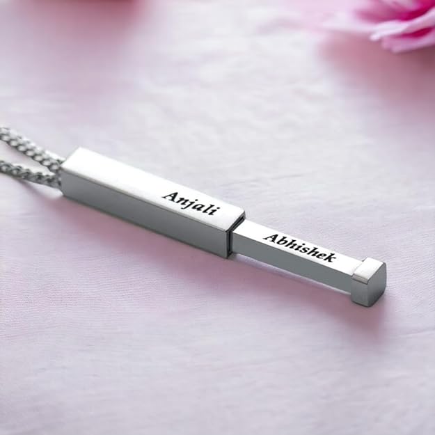 Personalized Name Necklace For Couple - 2