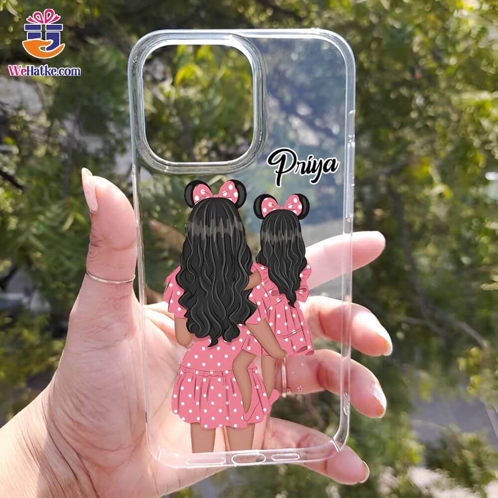 Customized Back Case For Mom And Daughter - 2