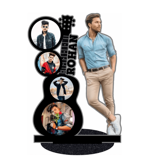Customized guitar frame with photo