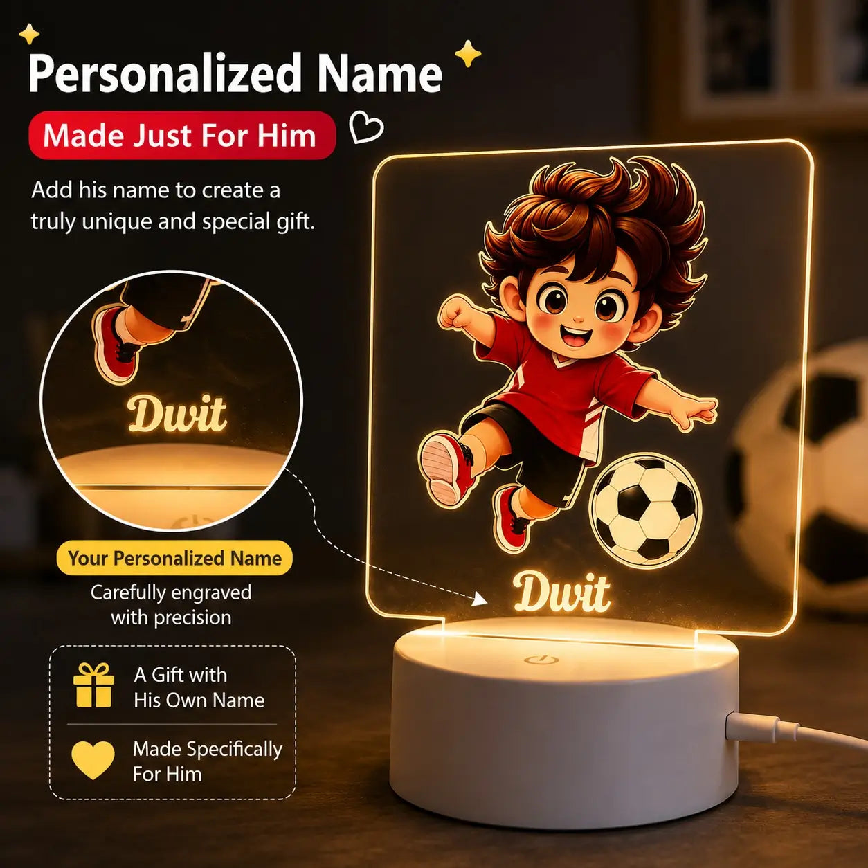 Unique Football Gift for Kids & Football Lovers .