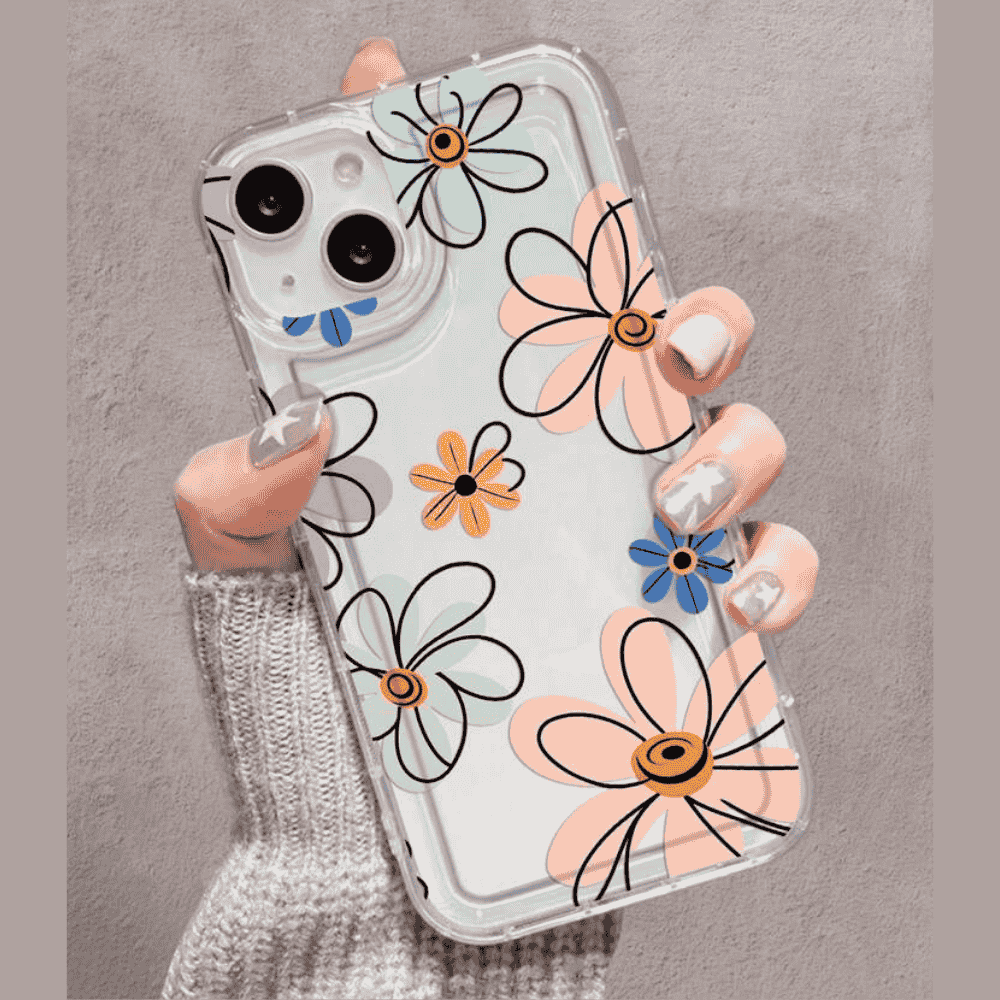 Line art flower design