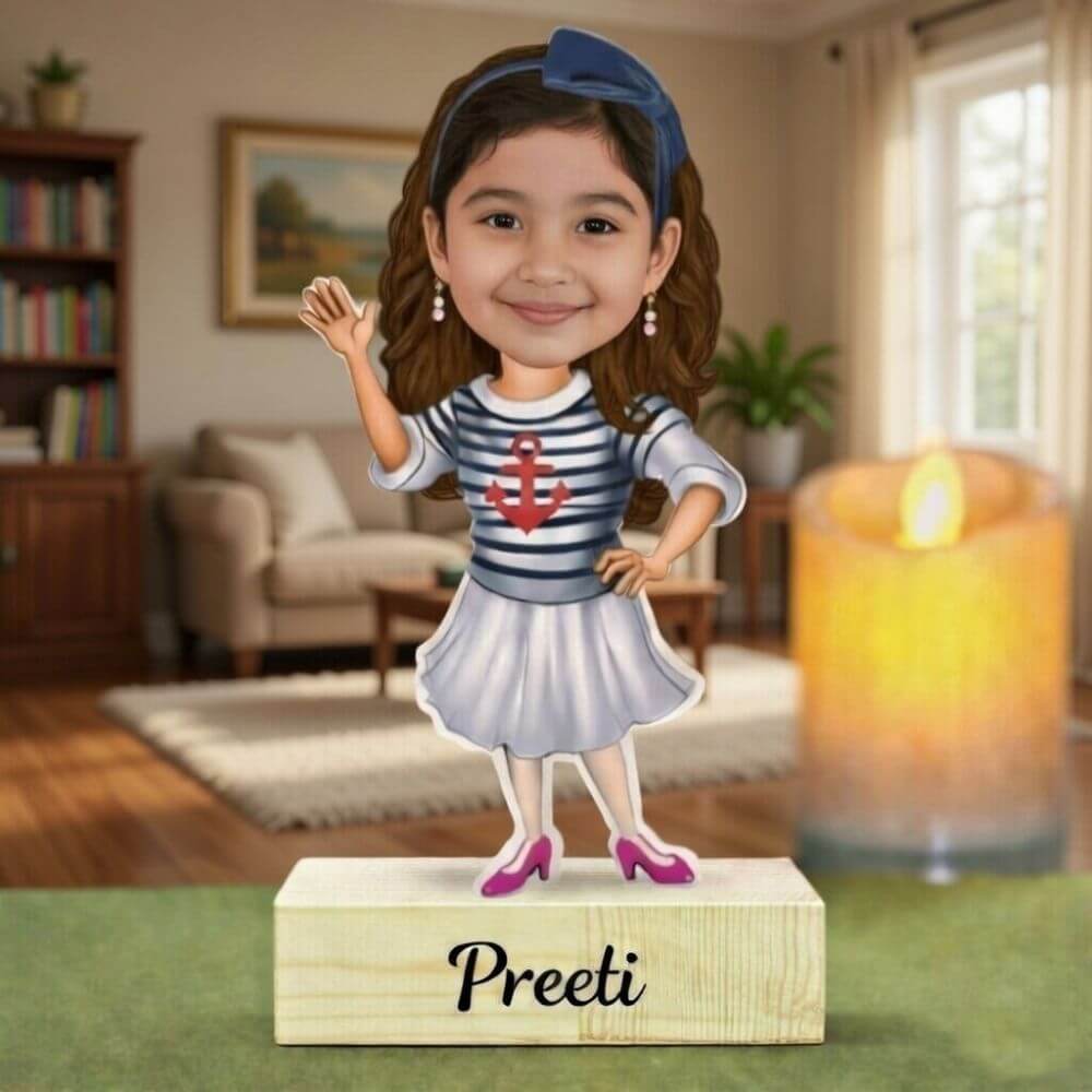 Customized Cute girl Caricature