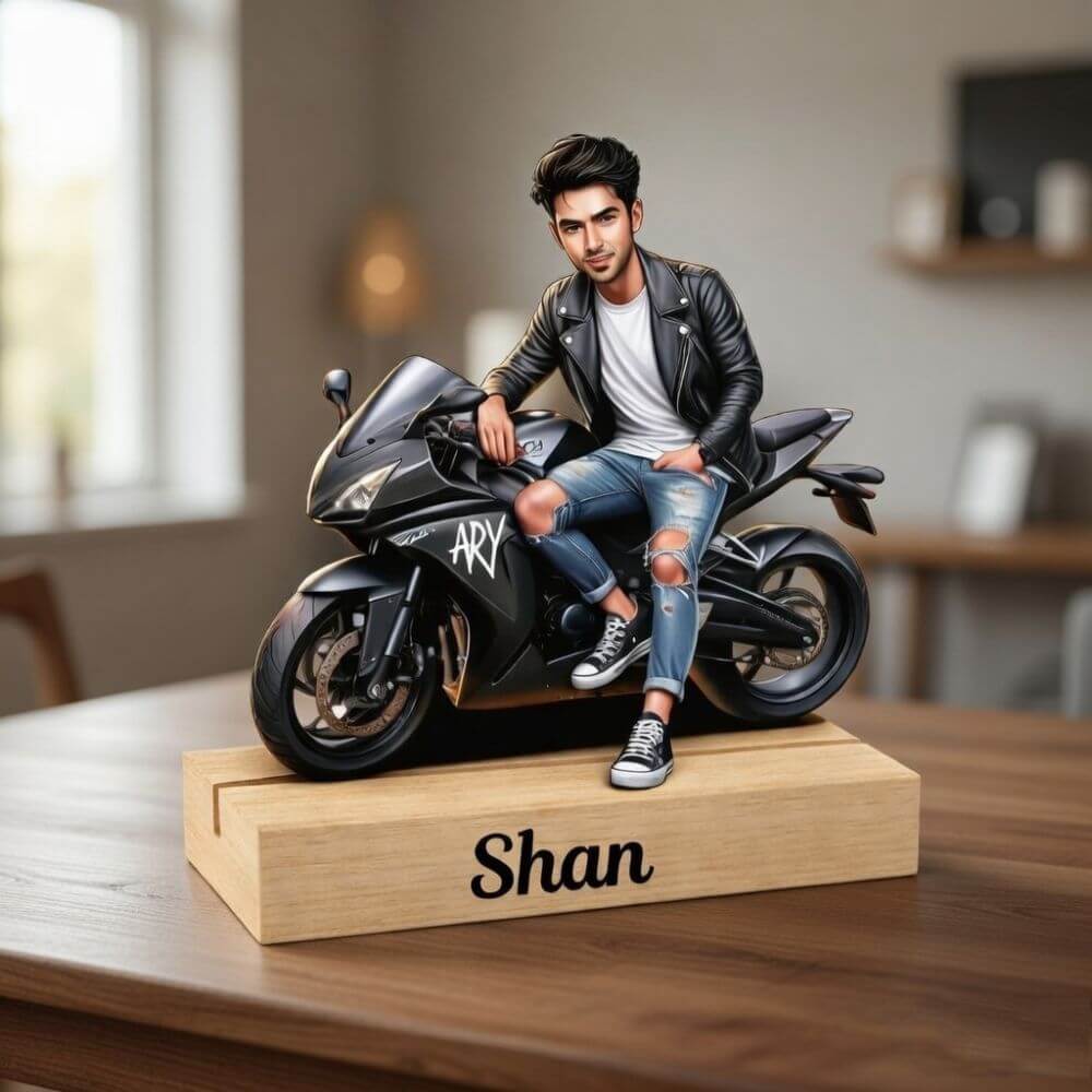 Customized Bike Caricature