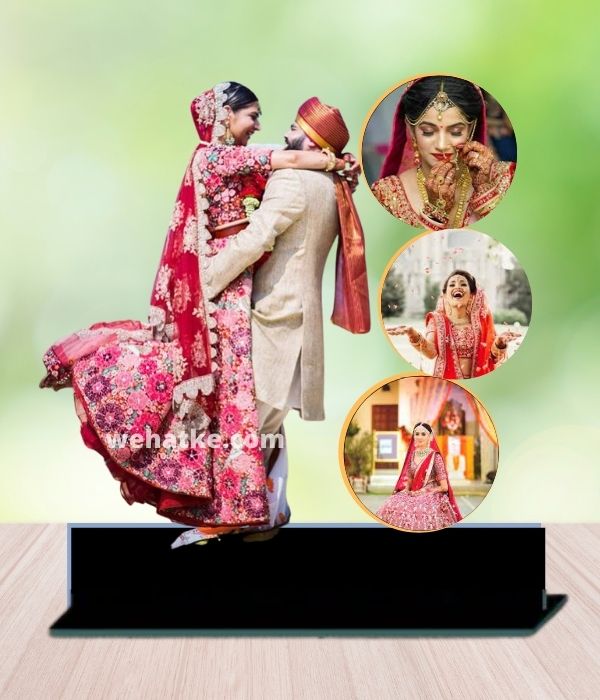 Customized couple standy table top with photos