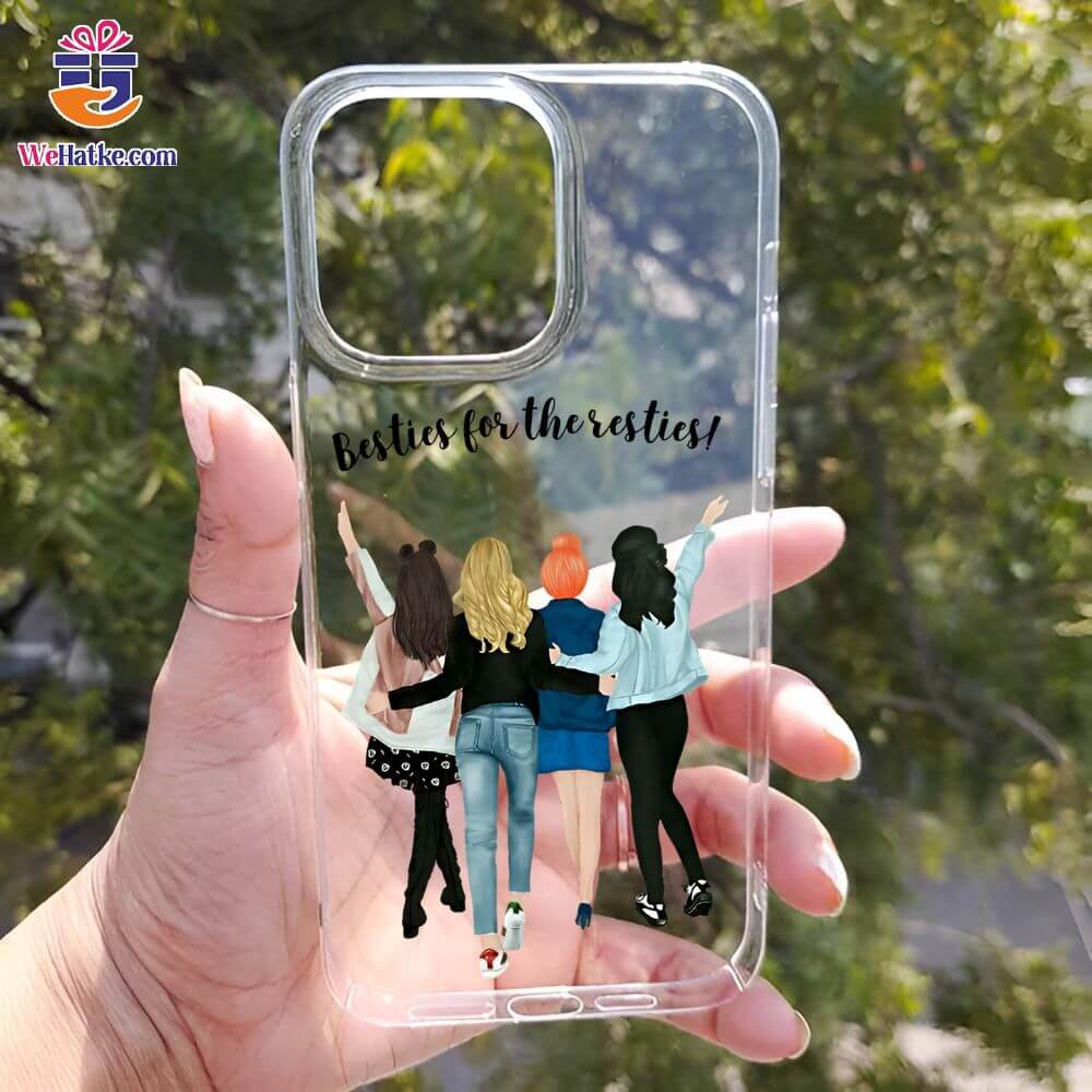 Customized Back Case four Girl Besties - 3