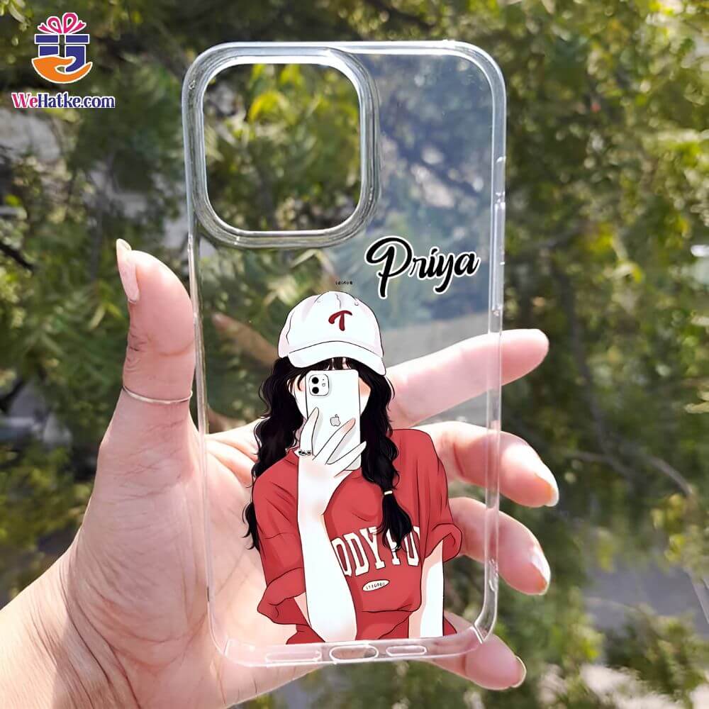 Customized Back Case For Girl With iPhone - 2