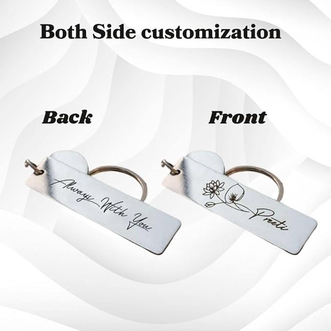 Custom Name & Initial Keyring - 3