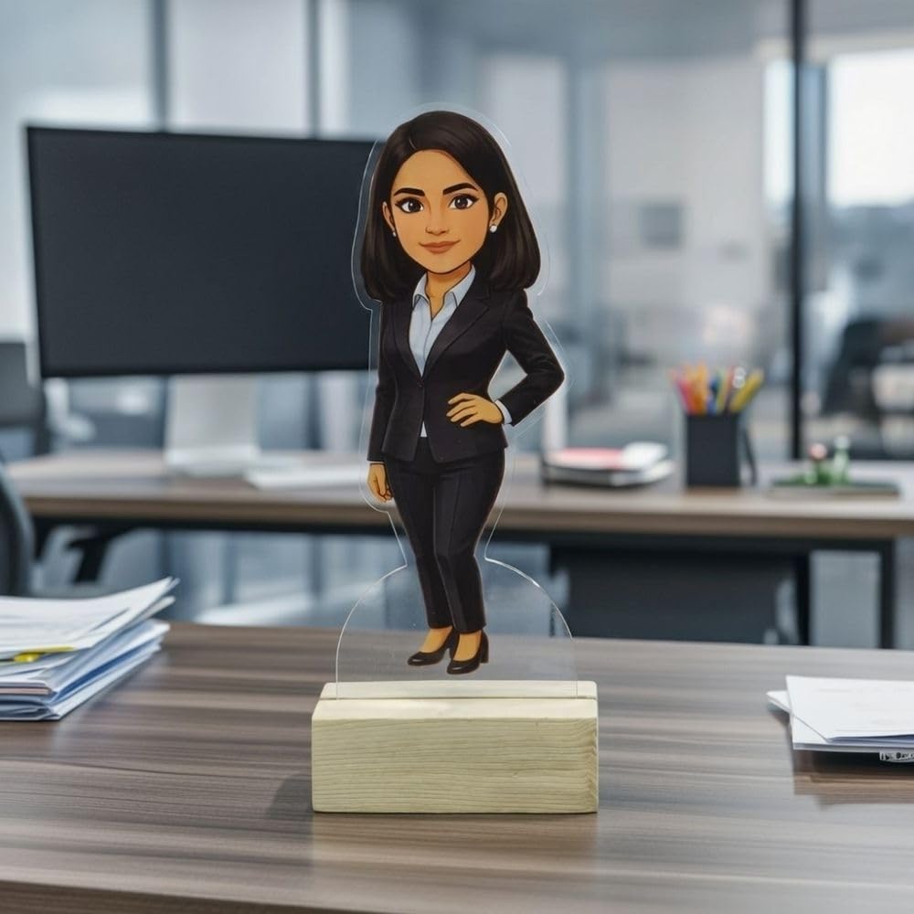 Caricature Acrylic Standee for Women - 2