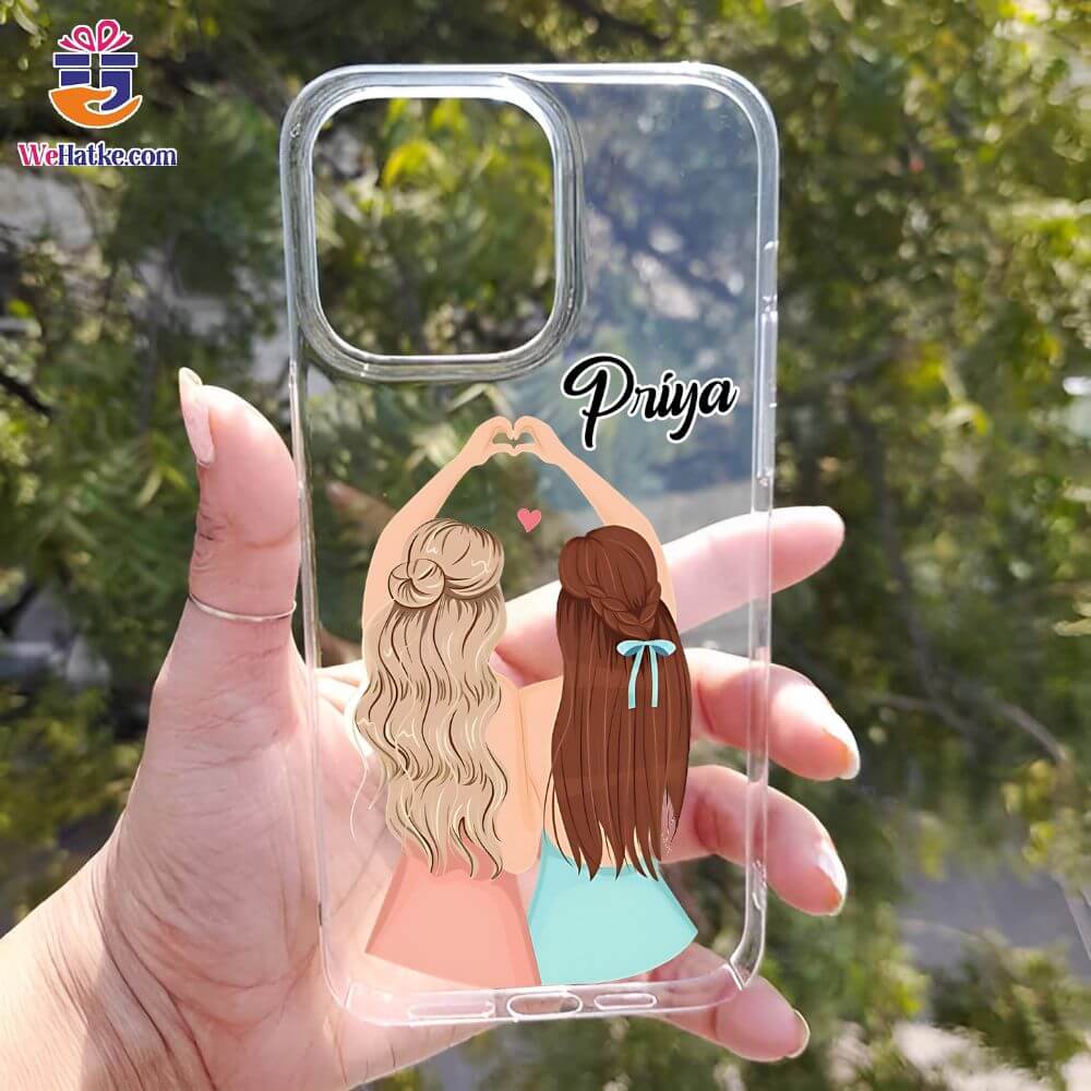 Customized Back Case For Girl Besties/Best friend - 2