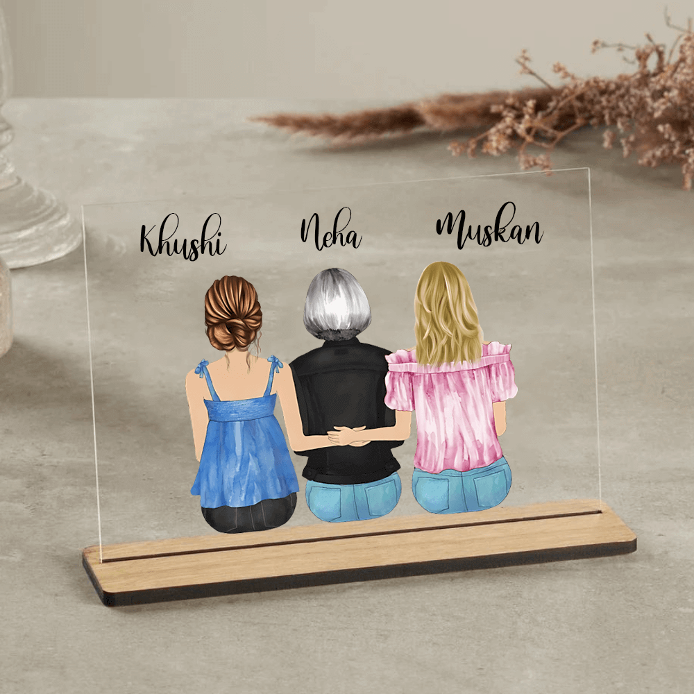 Customized table Top Plaque For Family - 3