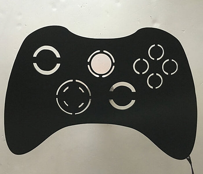 Remote X Box Game Controller Wall Hanging Light