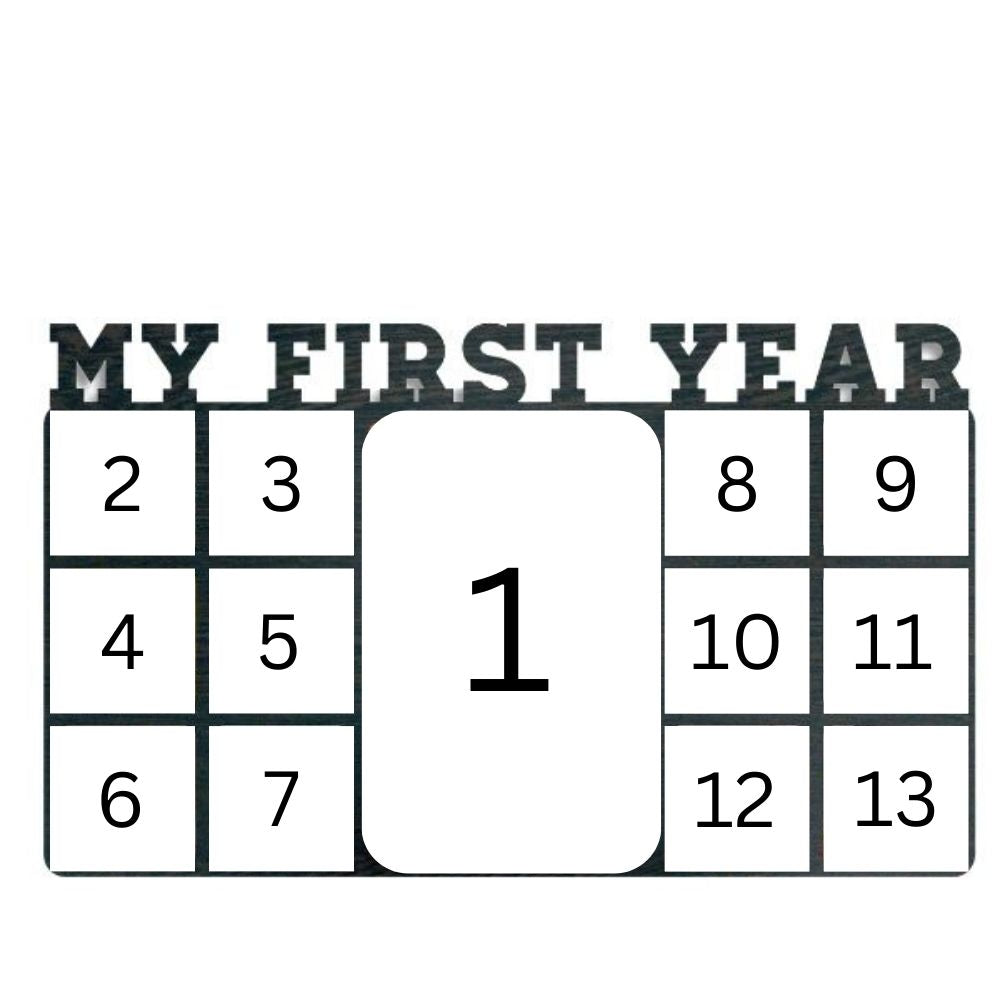 Customized first year photo frame for new born baby - 3