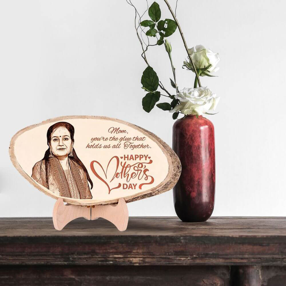 Wooden Photo Plaque for Mother Gift