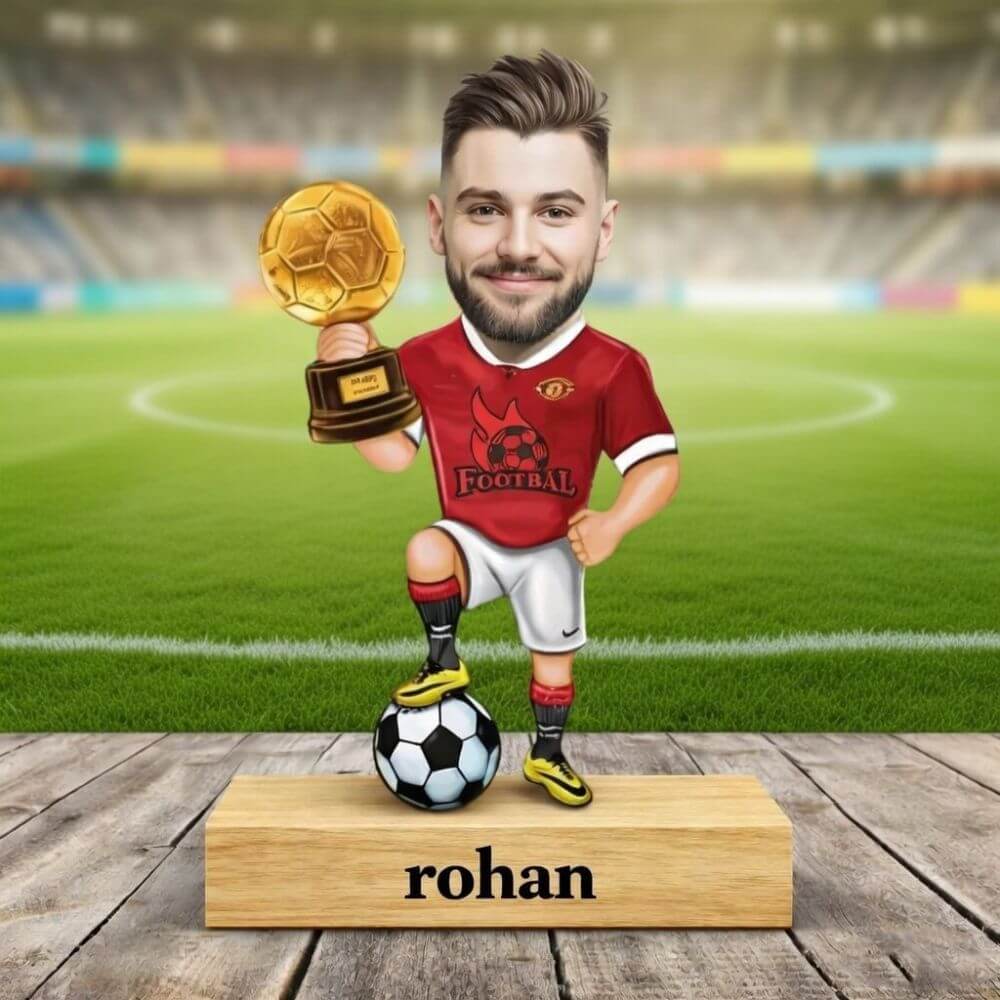 Caricature Table top For Footballer