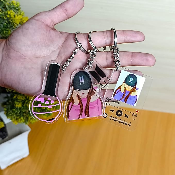 BTS Keychain Pack Of 3 - 3