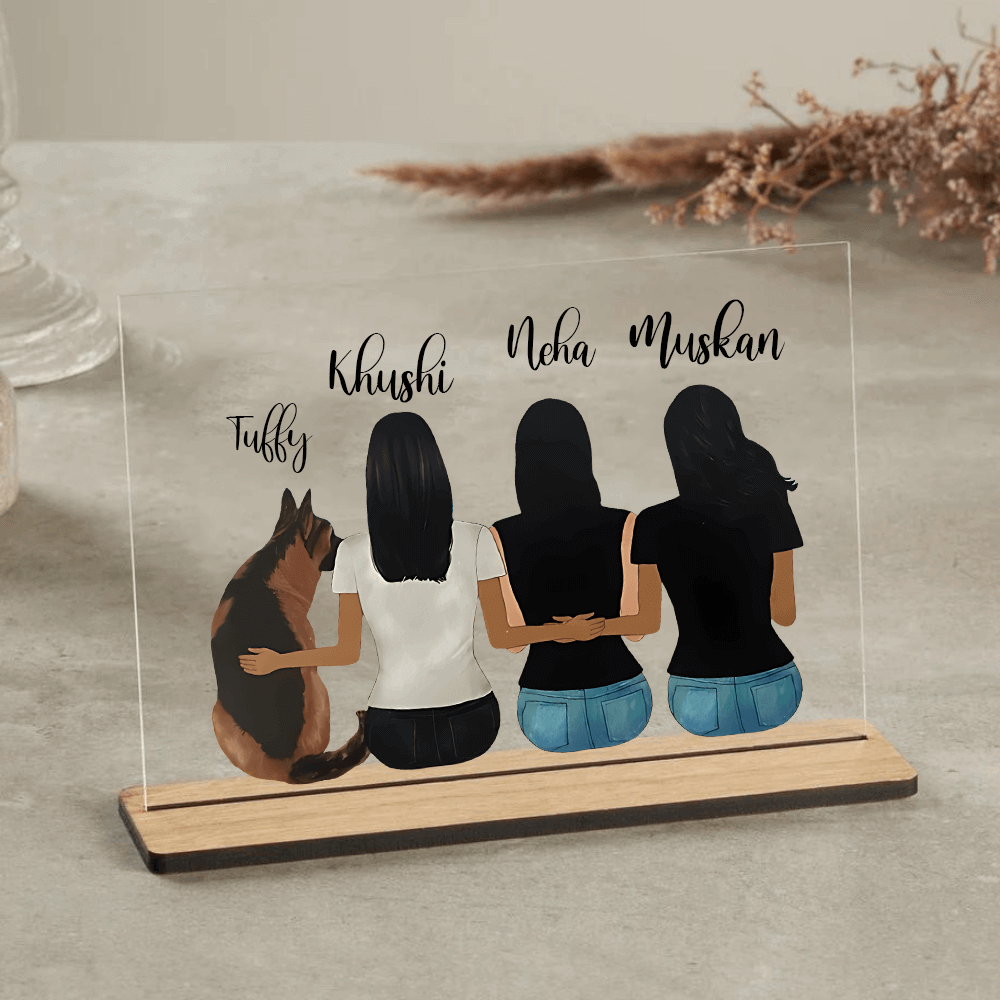 Customized table Top Plaque For Family - 4
