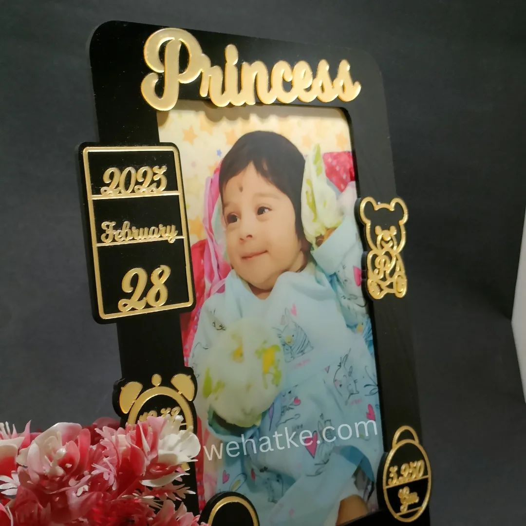 Customized New Born Baby Details Photo Frame - 2