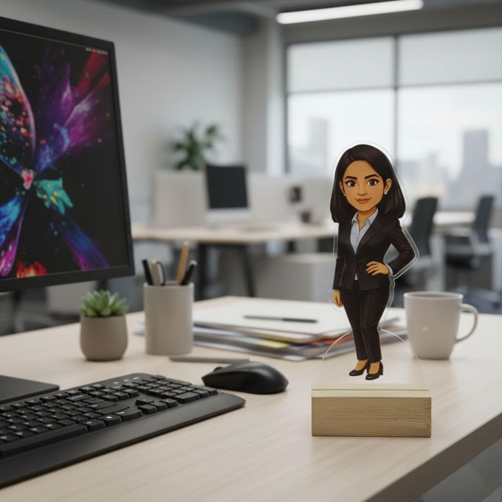 Caricature Acrylic Standee for Women - 3