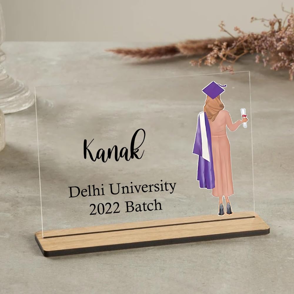 Customized Graduation Plaque For Girls - 3