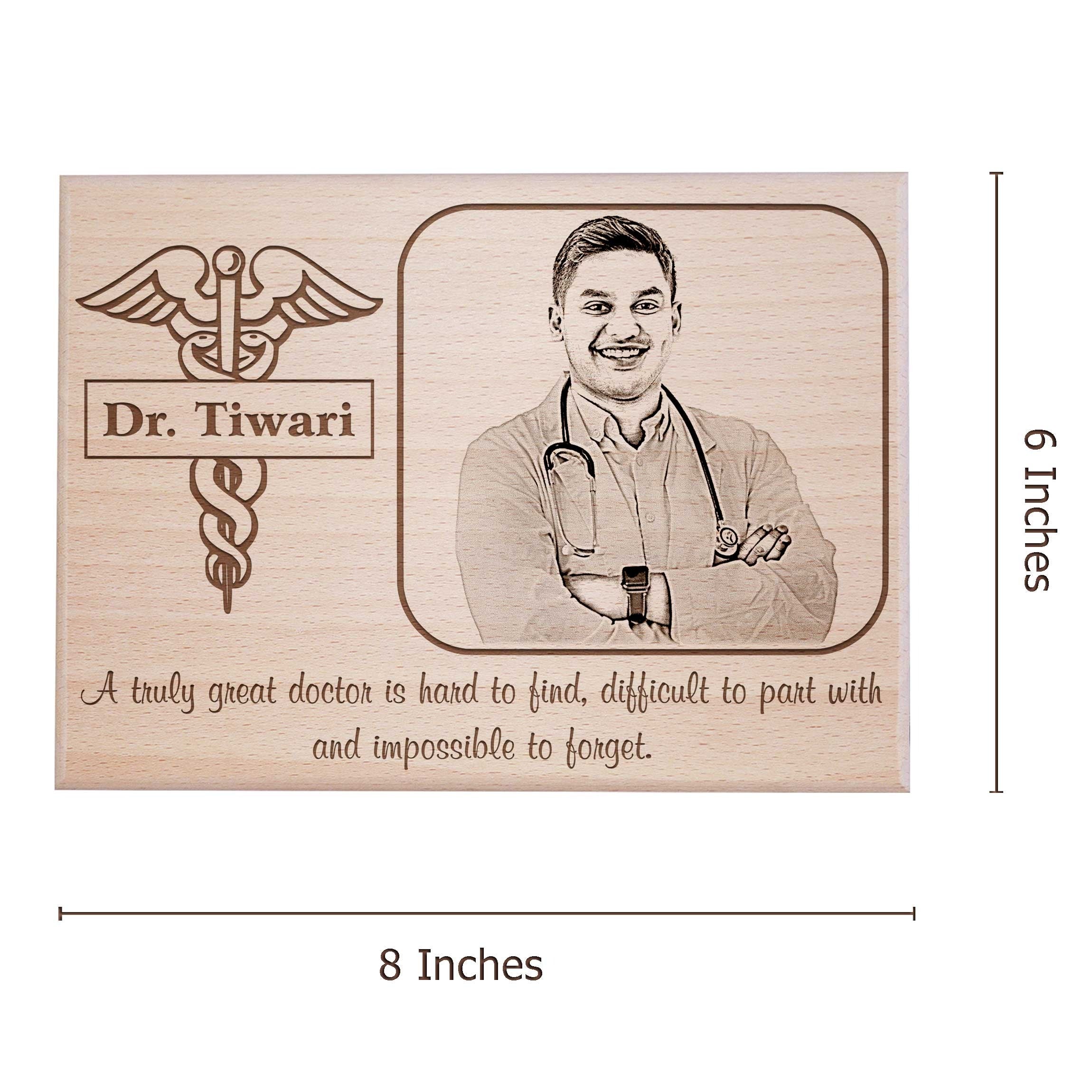 Personalized Doctor Wooden Plaque - 3