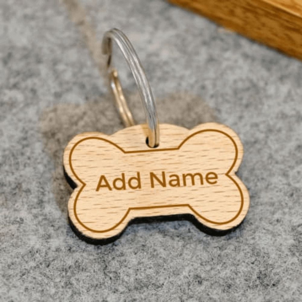 Engraved Bone Shaped Pet Tag - 4