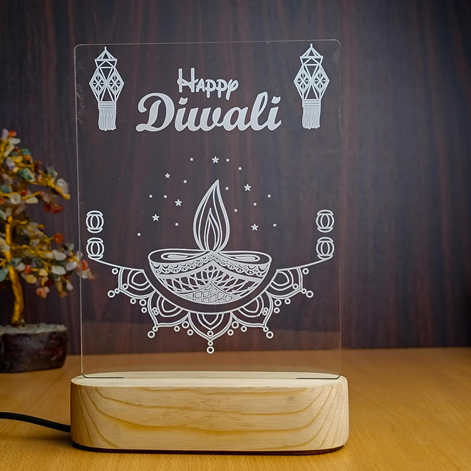 Happy Diwali Diya Lamp - 4