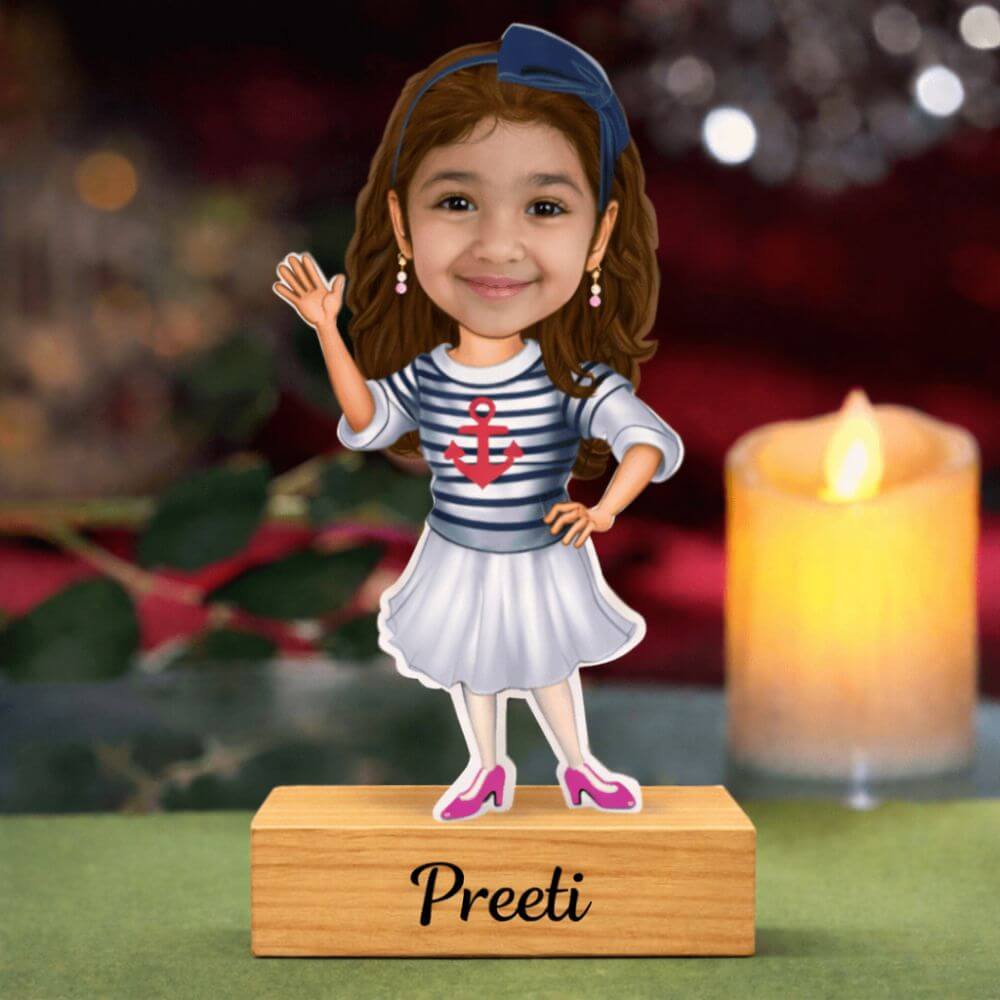 Customized Cute girl Caricature - 2